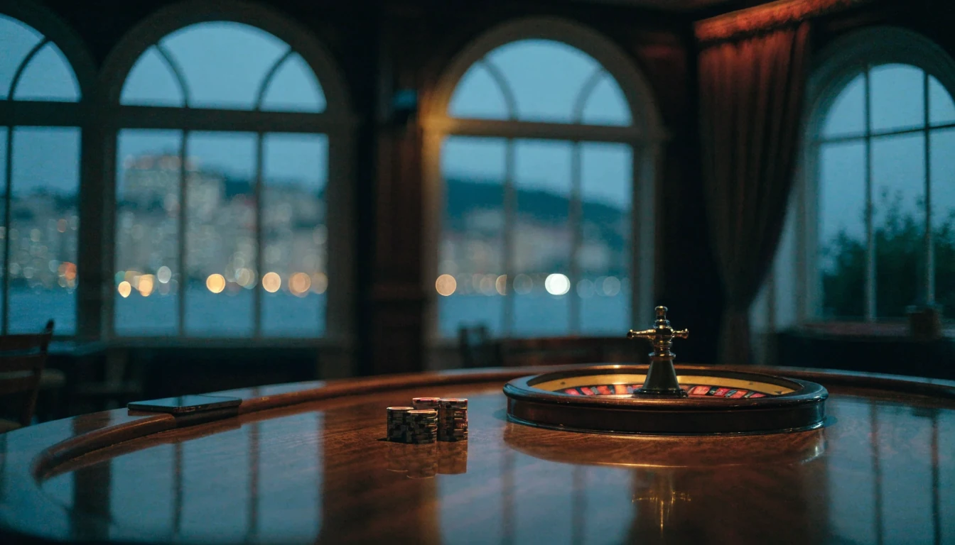 Elegantni casino lounge s hrpom i ruletom uz jadransku obalu